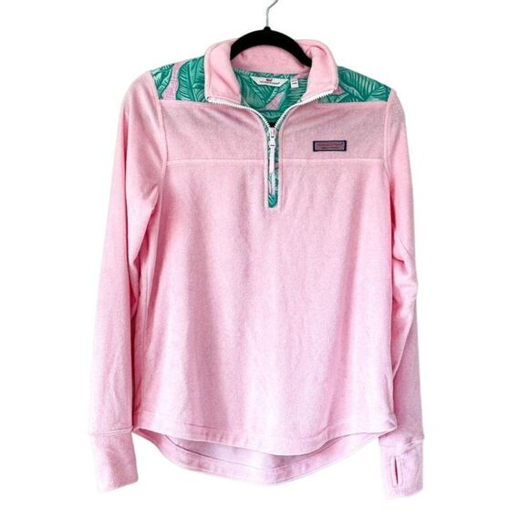 Vineyard Vines Banana Leaf Terry Relaxed Shep Shirt, Size XXS - Picture 1 of 4